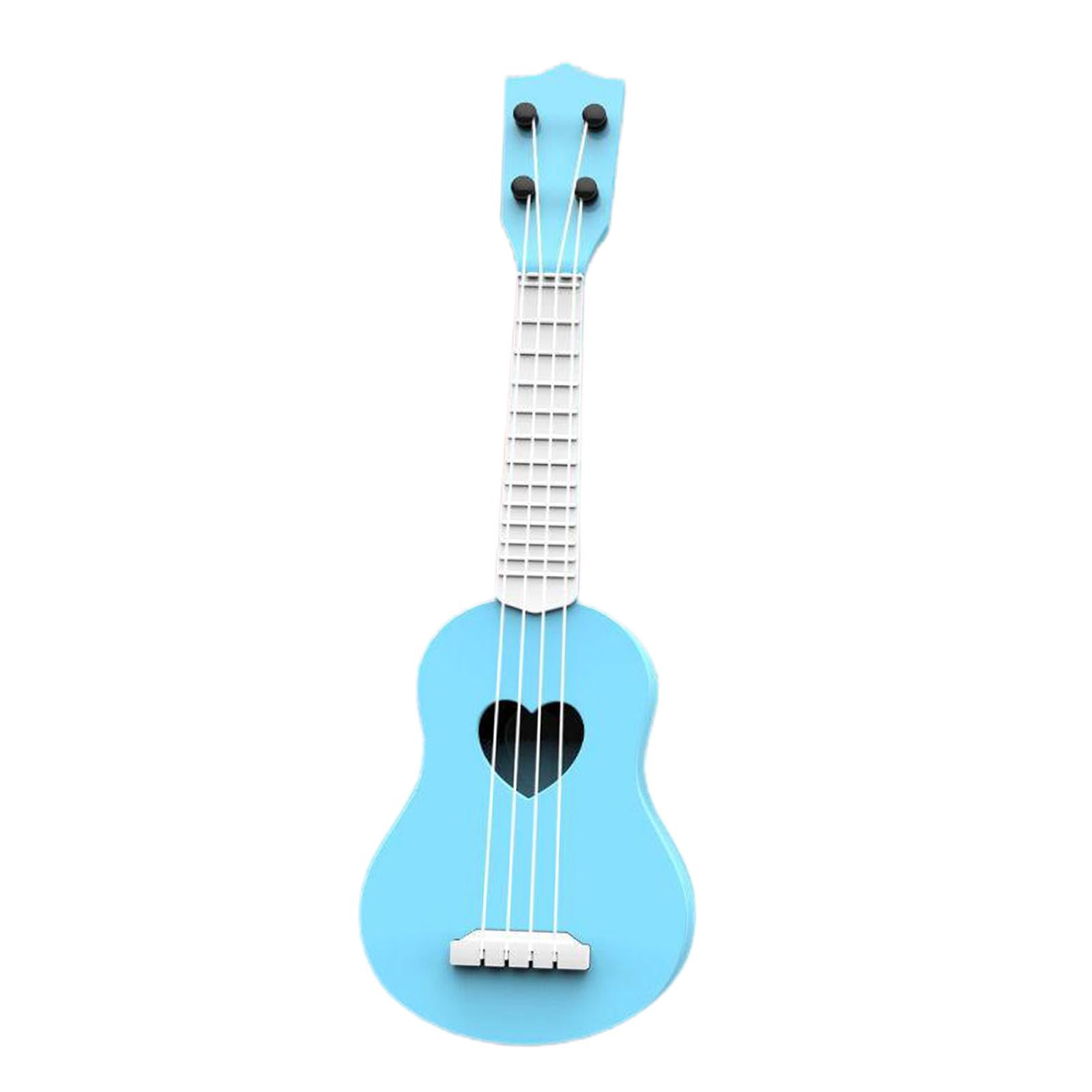 Kids Ukulele Instrument Hawaii Guitar Developmental Music Toy Blue