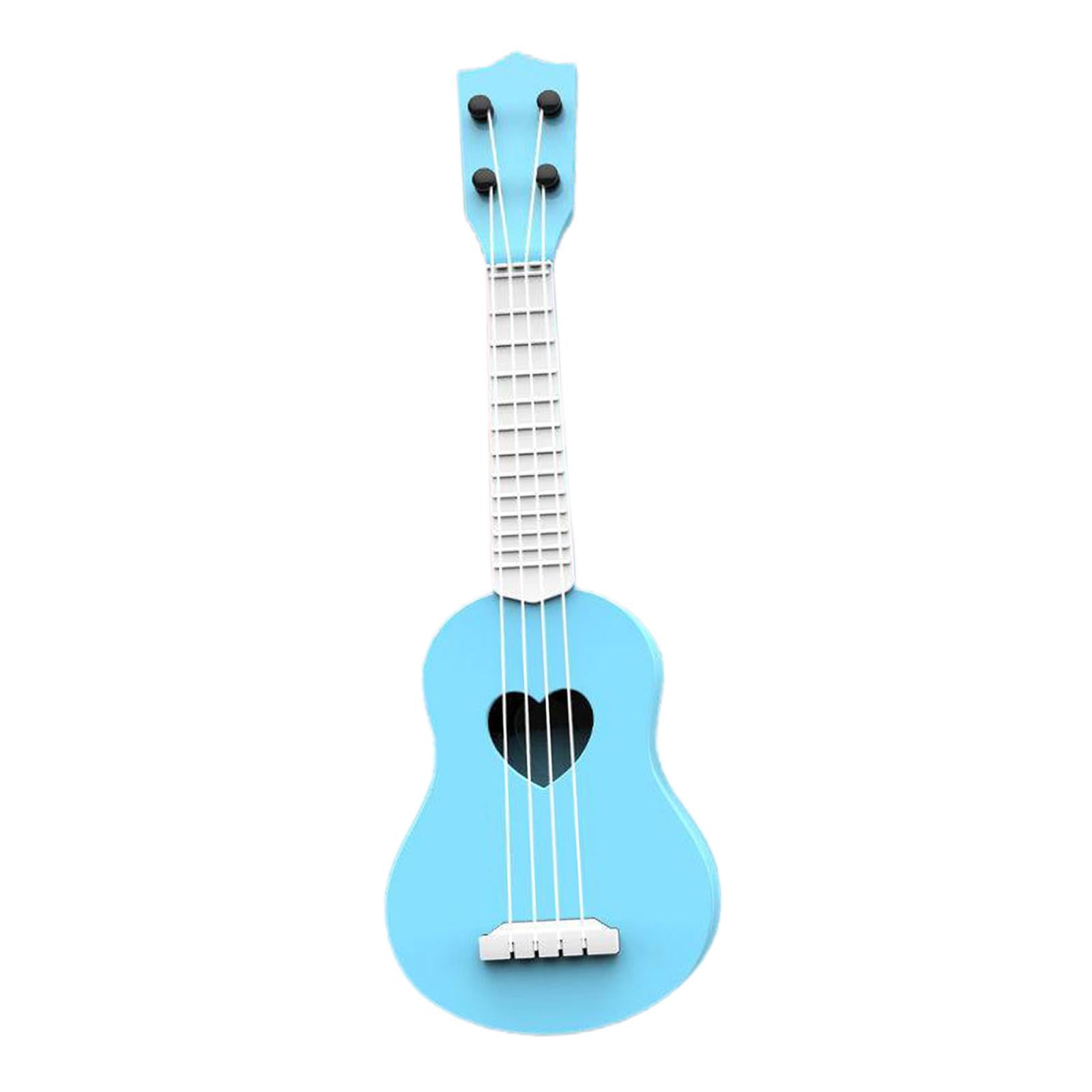 Kids Ukulele Instrument Hawaii Guitar Developmental Music Toy Blue