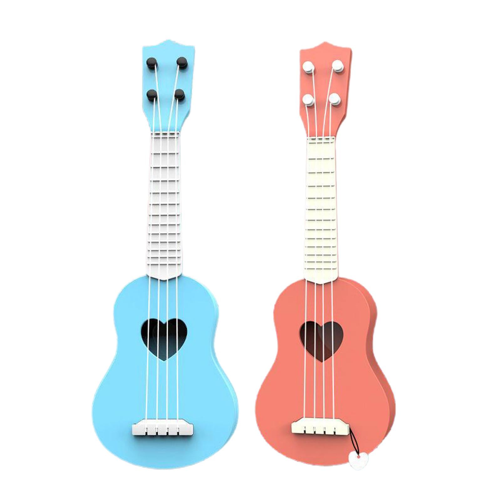 Kids Ukulele Instrument Hawaii Guitar Developmental Music Toy Blue