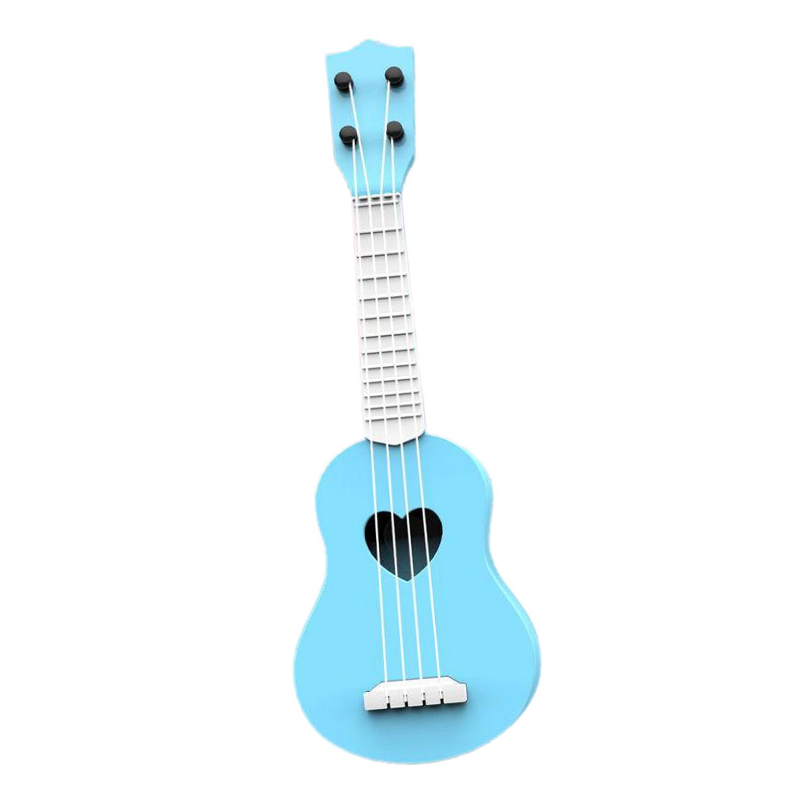 Kids Ukulele Instrument Hawaii Guitar Developmental Music Toy Blue