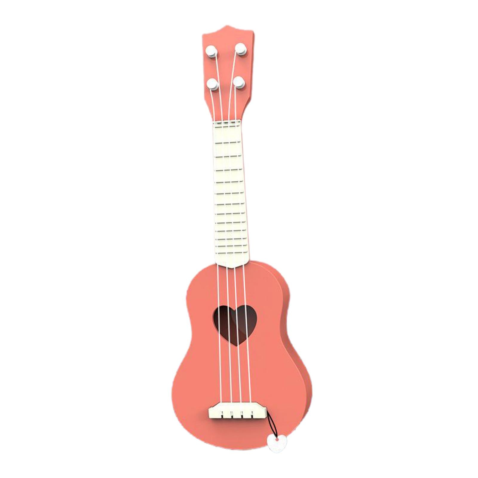 Kids Ukulele Instrument Hawaii Guitar Developmental Music Toy Orange