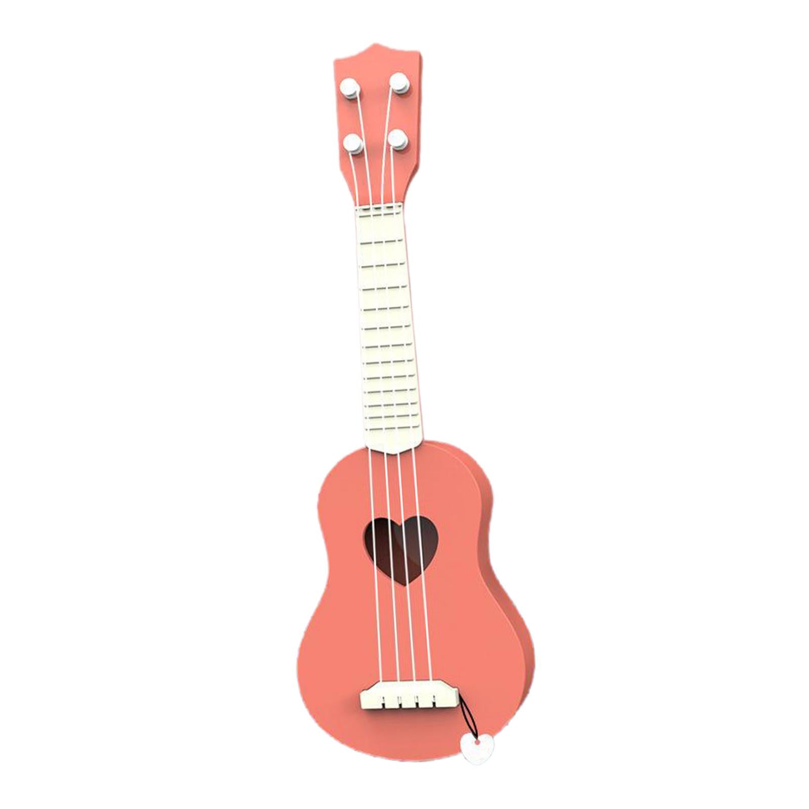 Kids Ukulele Instrument Hawaii Guitar Developmental Music Toy Orange