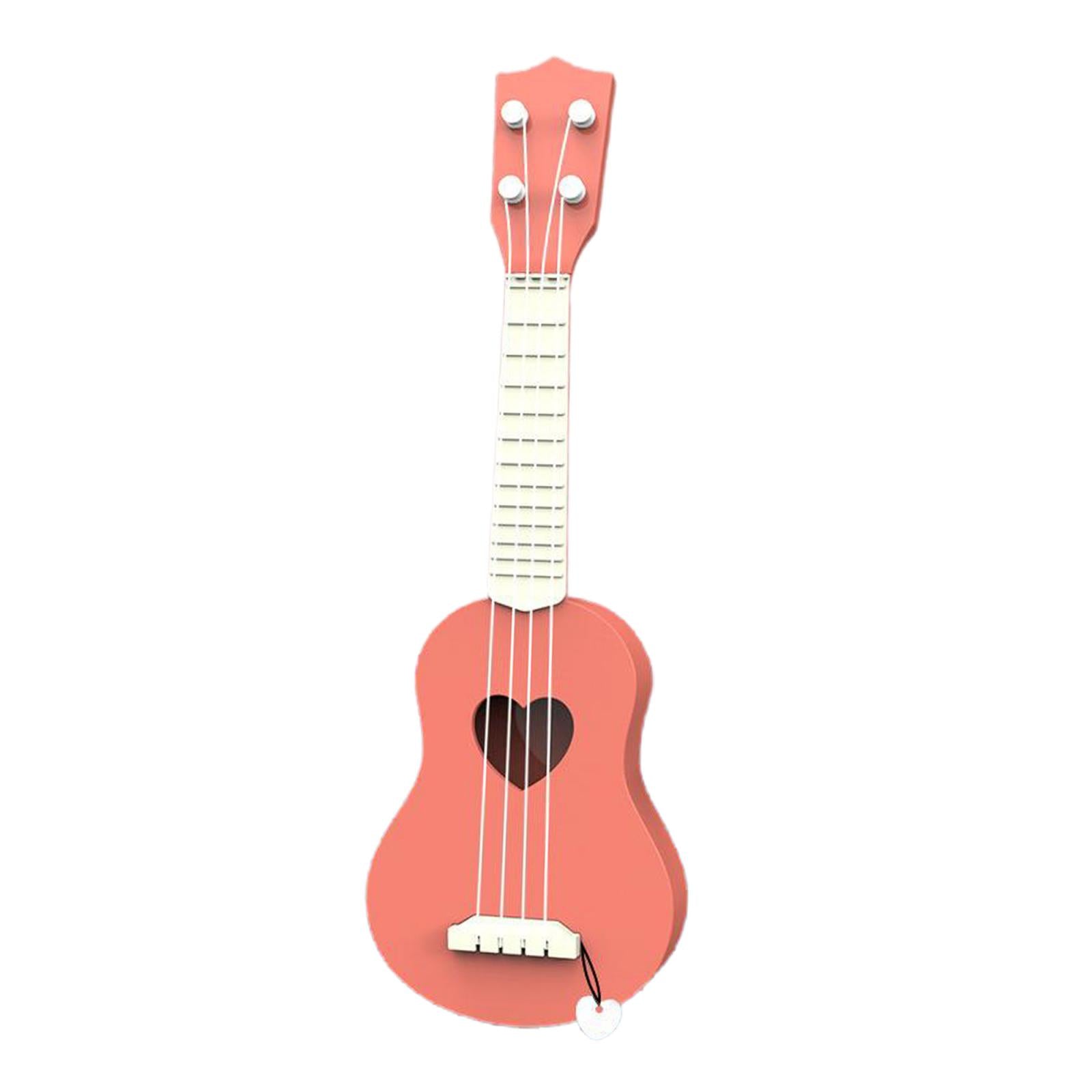 Kids Ukulele Instrument Hawaii Guitar Developmental Music Toy Orange