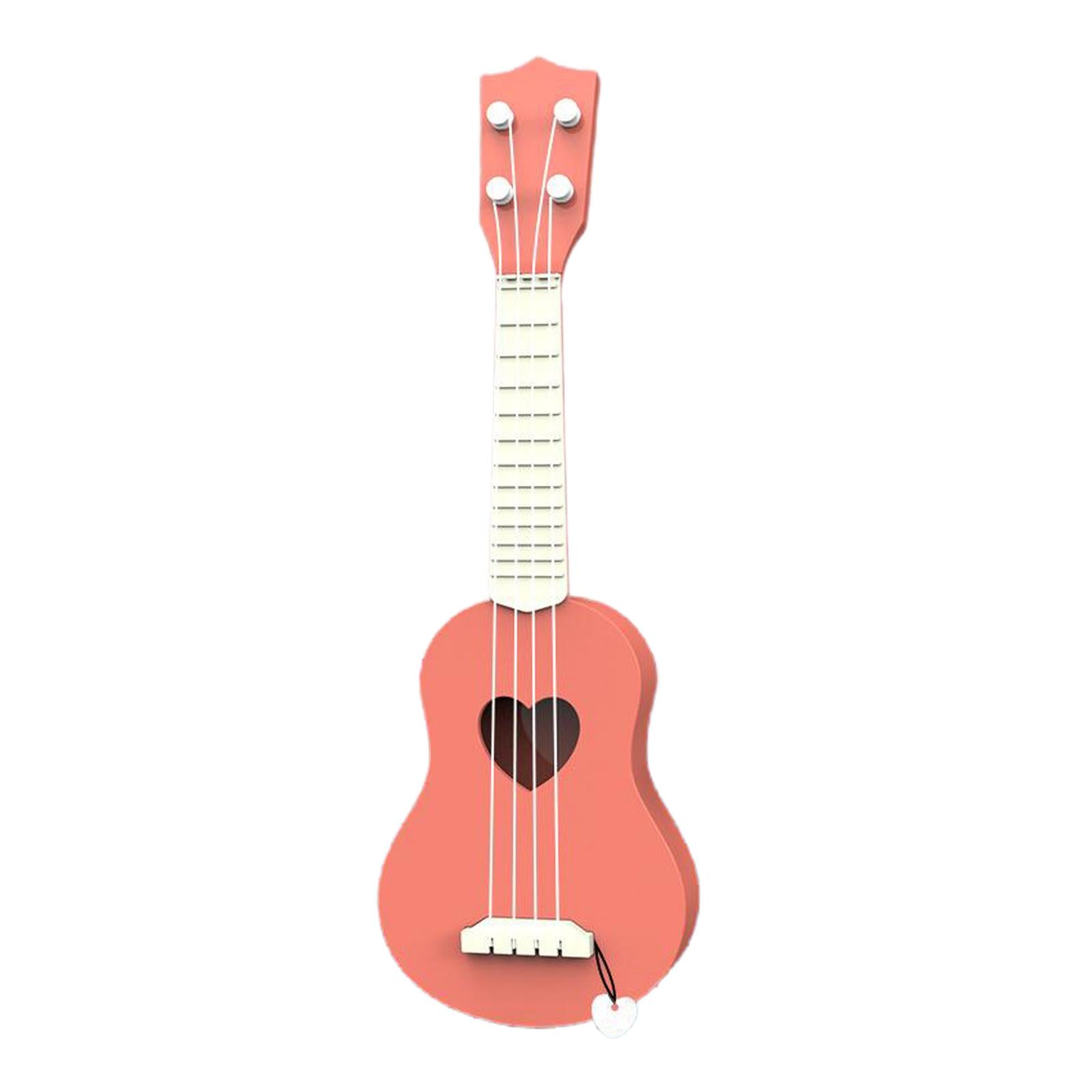 Kids Ukulele Instrument Hawaii Guitar Developmental Music Toy Orange