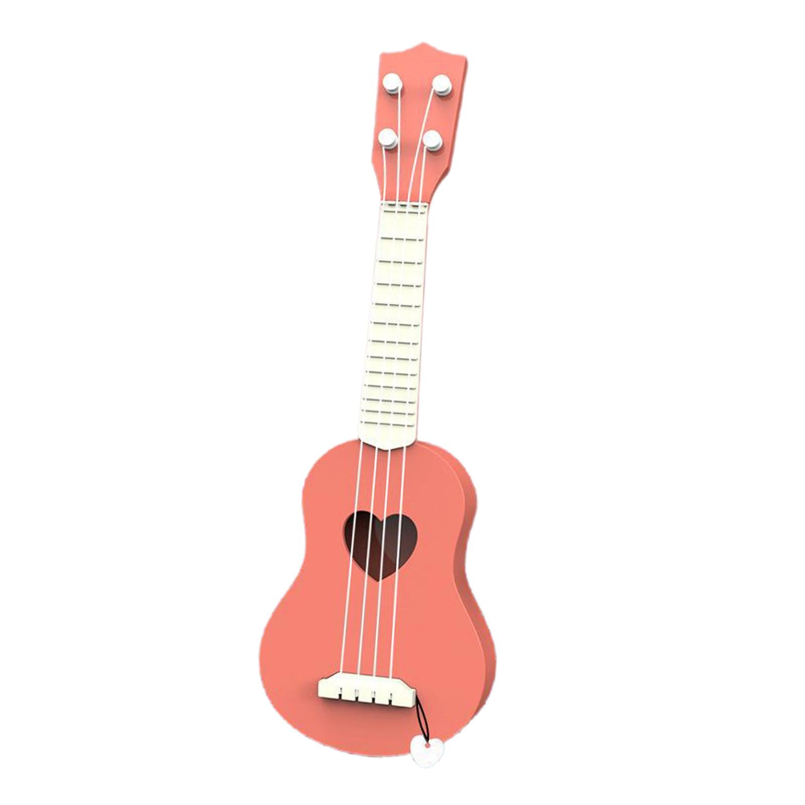 Kids Ukulele Instrument Hawaii Guitar Developmental Music Toy Orange