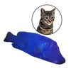 Fish Toy Electric Floppy Fish Cat Dog Toy Moving Wagging Toy Blue Parrotfish