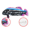 Fish Toy Electric Floppy Fish Cat Dog Toy Moving Wagging Toy Blue Parrotfish