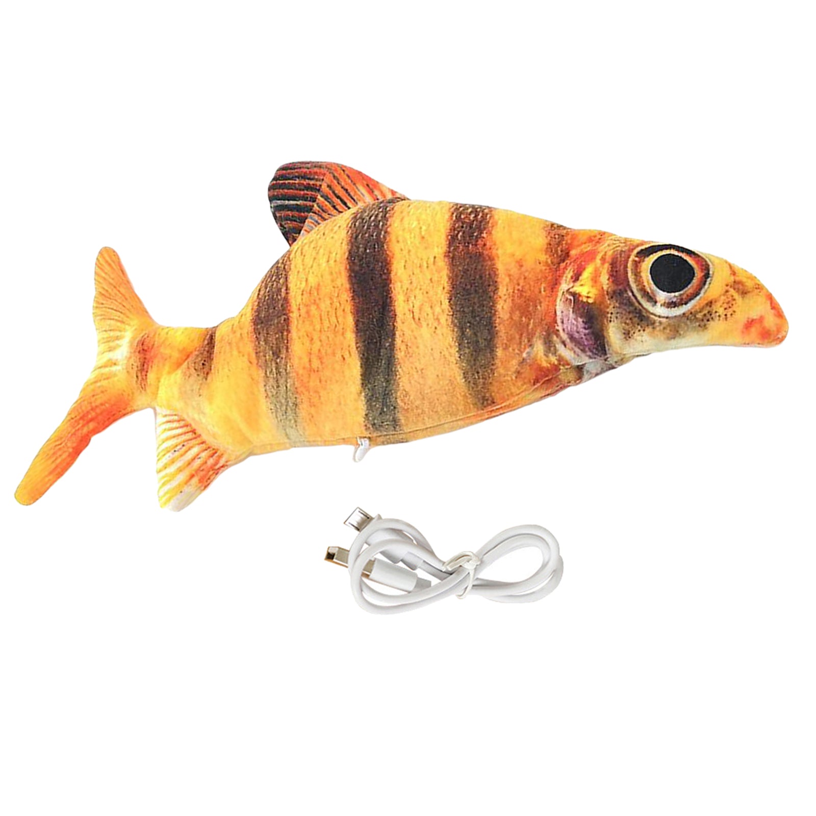 Fish Toy Electric Floppy Fish Cat Dog Toy Moving Wagging Toy Tiger Barb