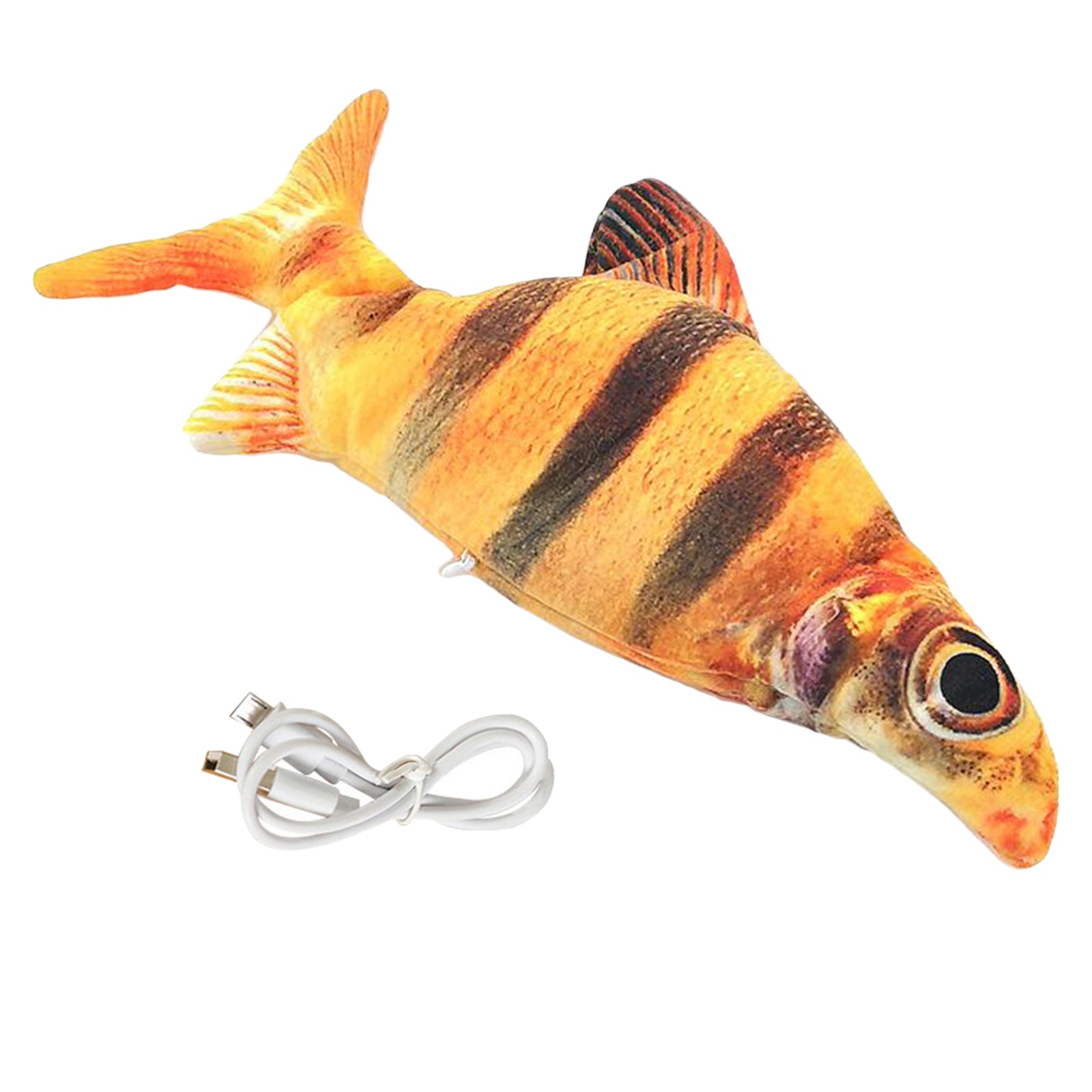 Fish Toy Electric Floppy Fish Cat Dog Toy Moving Wagging Toy Tiger Barb