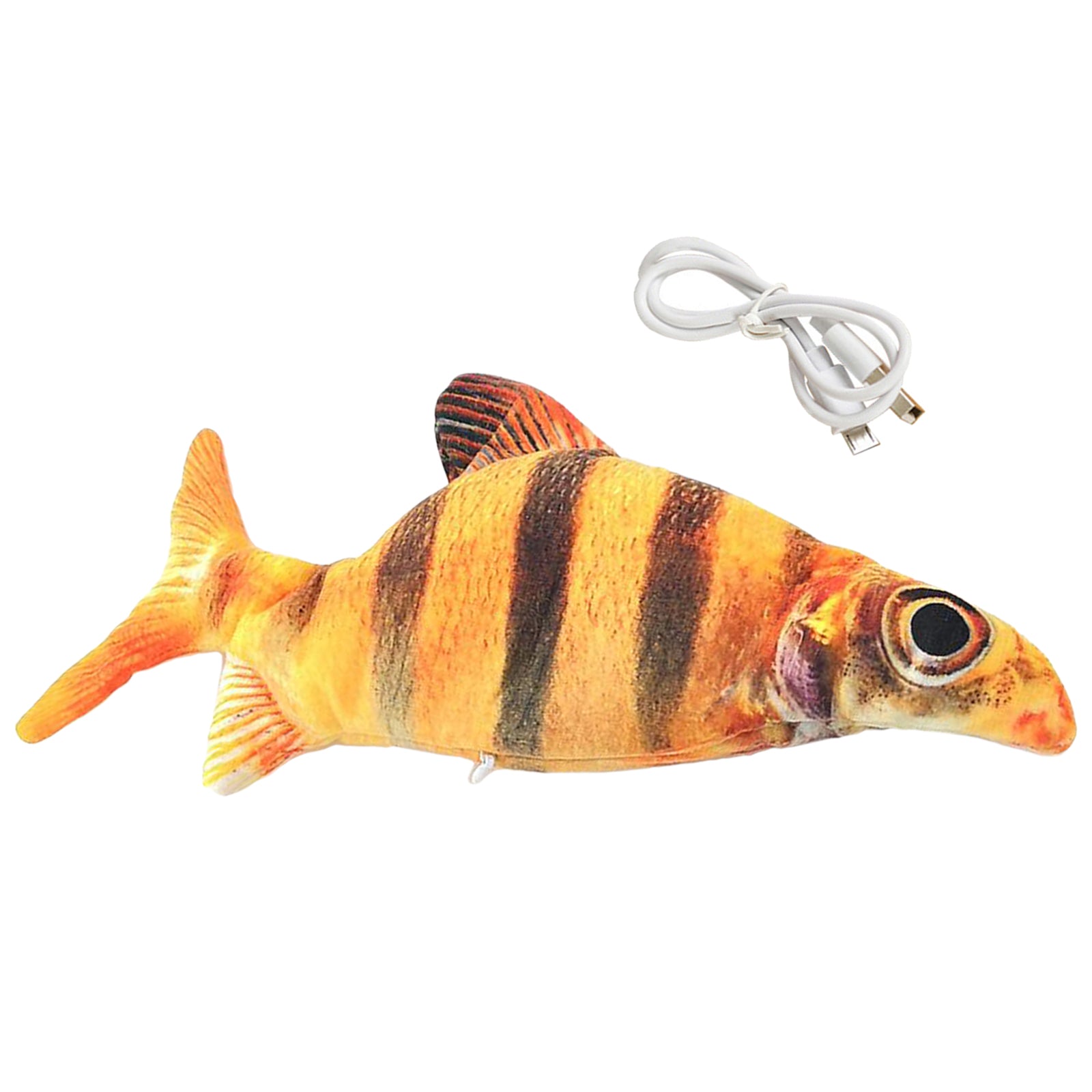 Fish Toy Electric Floppy Fish Cat Dog Toy Moving Wagging Toy Tiger Barb