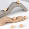 15x Wooden Spinning Top Montessori Intelligence Development Toys Wood