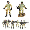 6pcs American Military Soldier Warrior Movable Joint Figure Collection