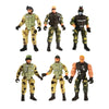 6pcs American Military Soldier Warrior Movable Joint Figure Collection