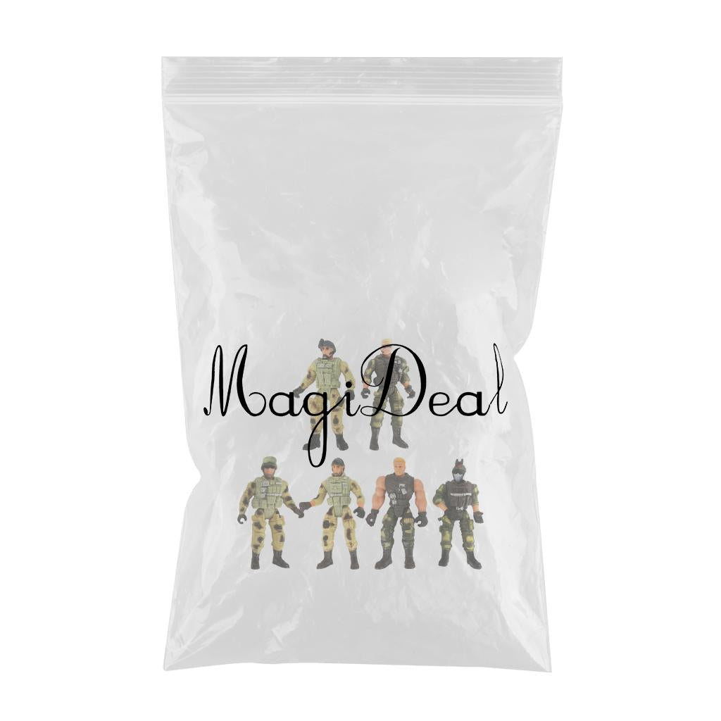 6pcs American Military Soldier Warrior Movable Joint Figure Collection