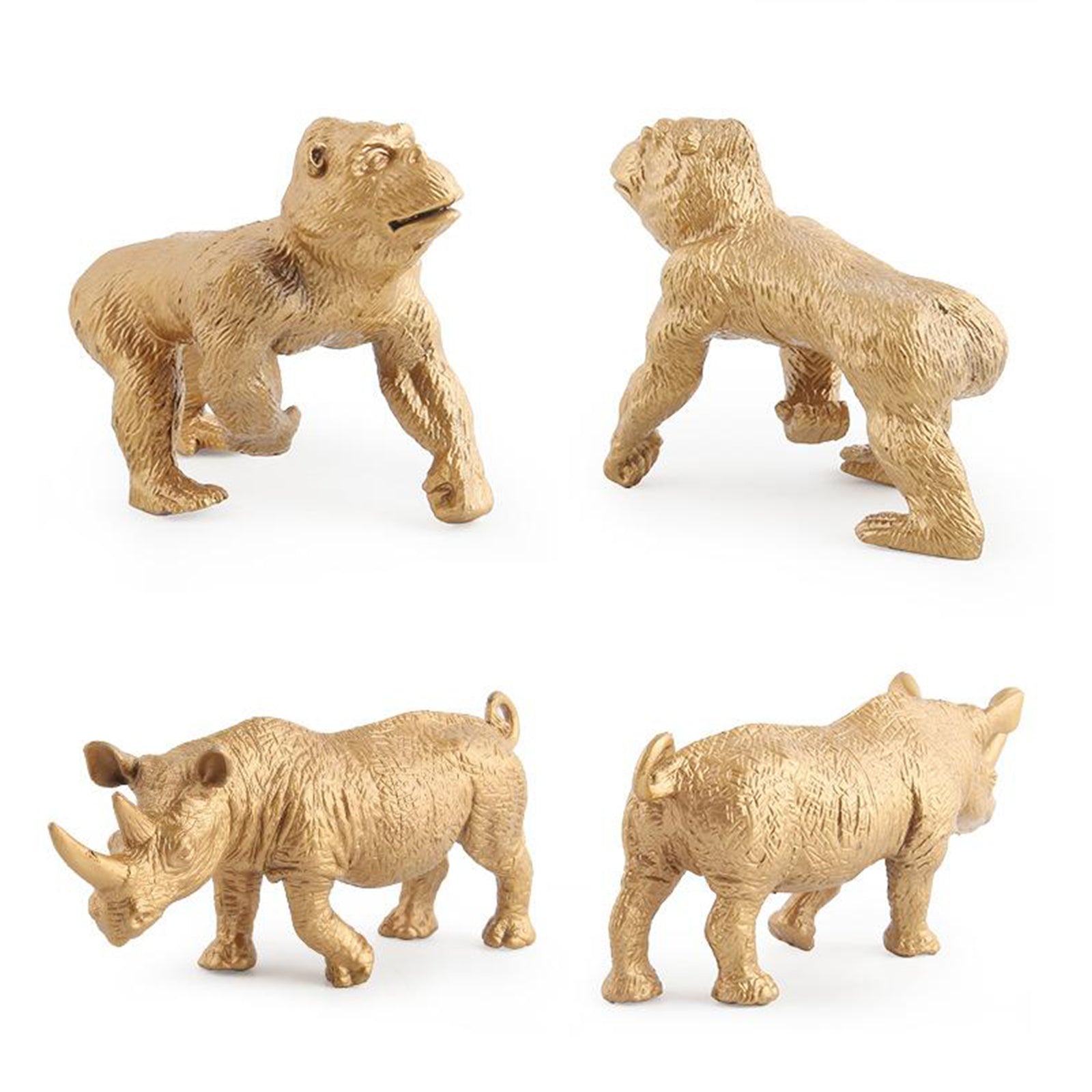 Animal Figures - 7pcs Realistic Golden Action Model Educational Forest Toys