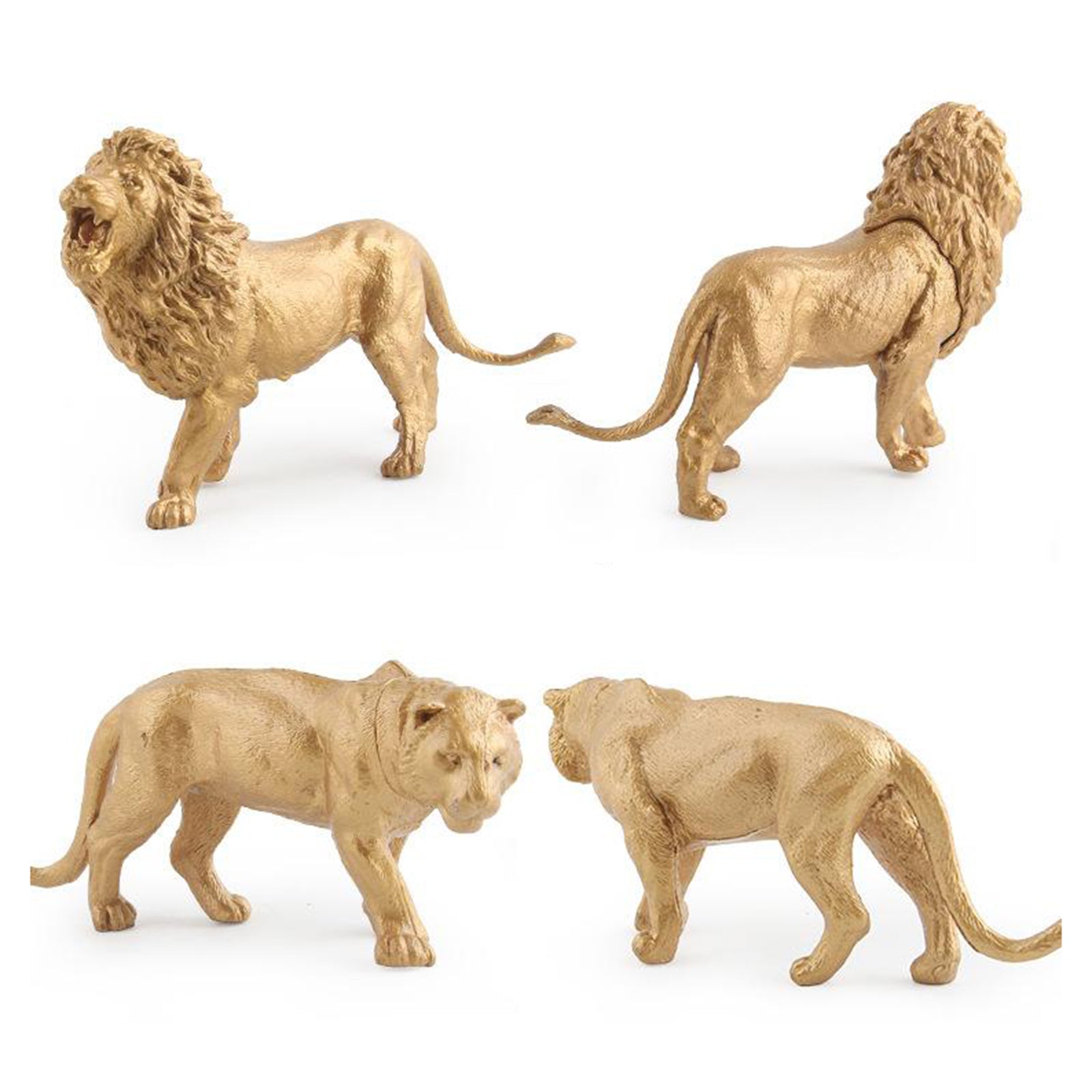 Animal Figures - 7pcs Realistic Golden Action Model Educational Forest Toys