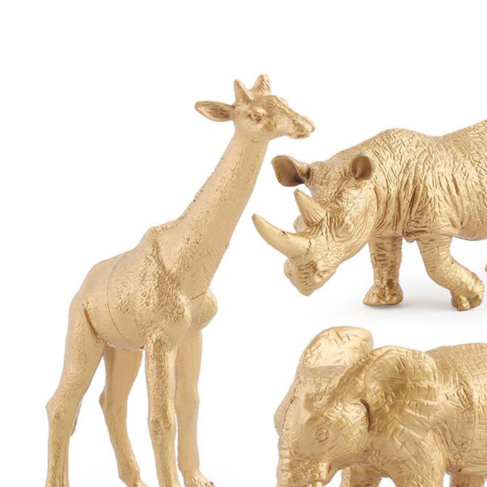 Animal Figures - 7pcs Realistic Golden Action Model Educational Forest Toys