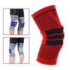 Knee Brace Kneepad Sports Stabilizer Silicone Gel Knees Support Pad Red M