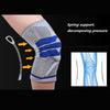 Knee Brace Kneepad Sports Stabilizer Silicone Gel Knees Support Pad Gray XXL