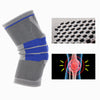 Knee Brace Kneepad Sports Stabilizer Silicone Gel Knees Support Pad Gray XXL