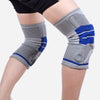 Knee Brace Kneepad Sports Stabilizer Silicone Gel Knees Support Pad Gray XXL