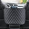 Car Net Pocket Handbag Holder Nylon Between Car Seat Storage Black