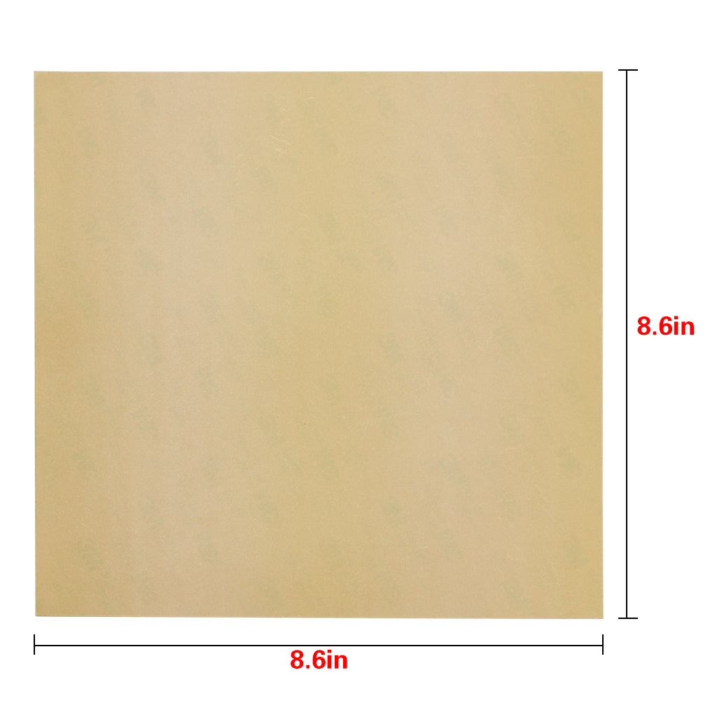 220x220x0.2mm PEI Sheet Polyetherimide Build Surface for 3D Printer Part