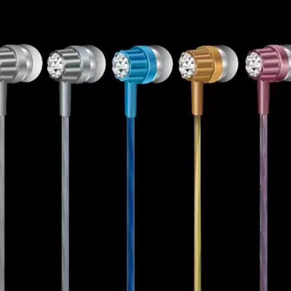 Universal In-Ear Headphones Wired Earbuds Heavy Bass Earphones Headset Black