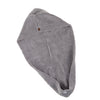 Microfiber Fast Drying Towel Turban Towel Wrap Bath Spa Head Cap Hat Gray