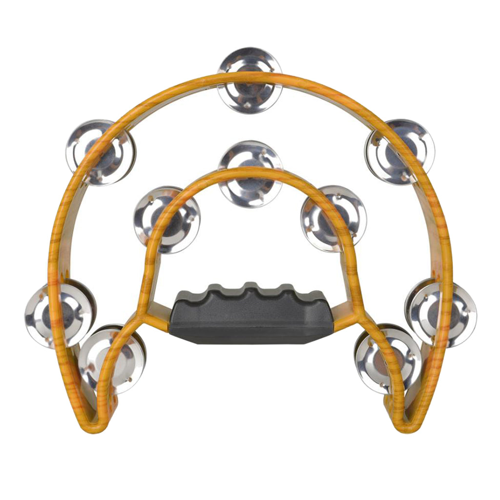 Cutaway Hand Tambourine Double Jingles Adults Children Kids