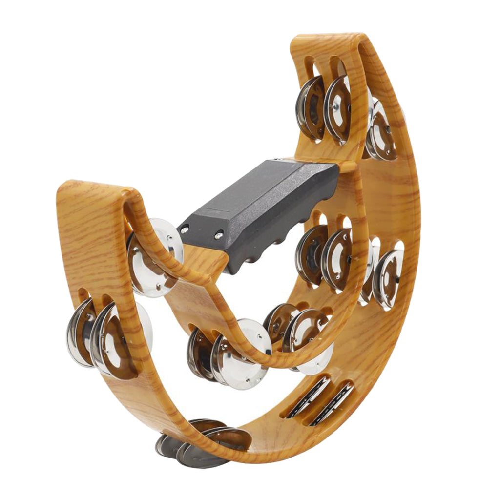 Cutaway Hand Tambourine Double Jingles Adults Children Kids