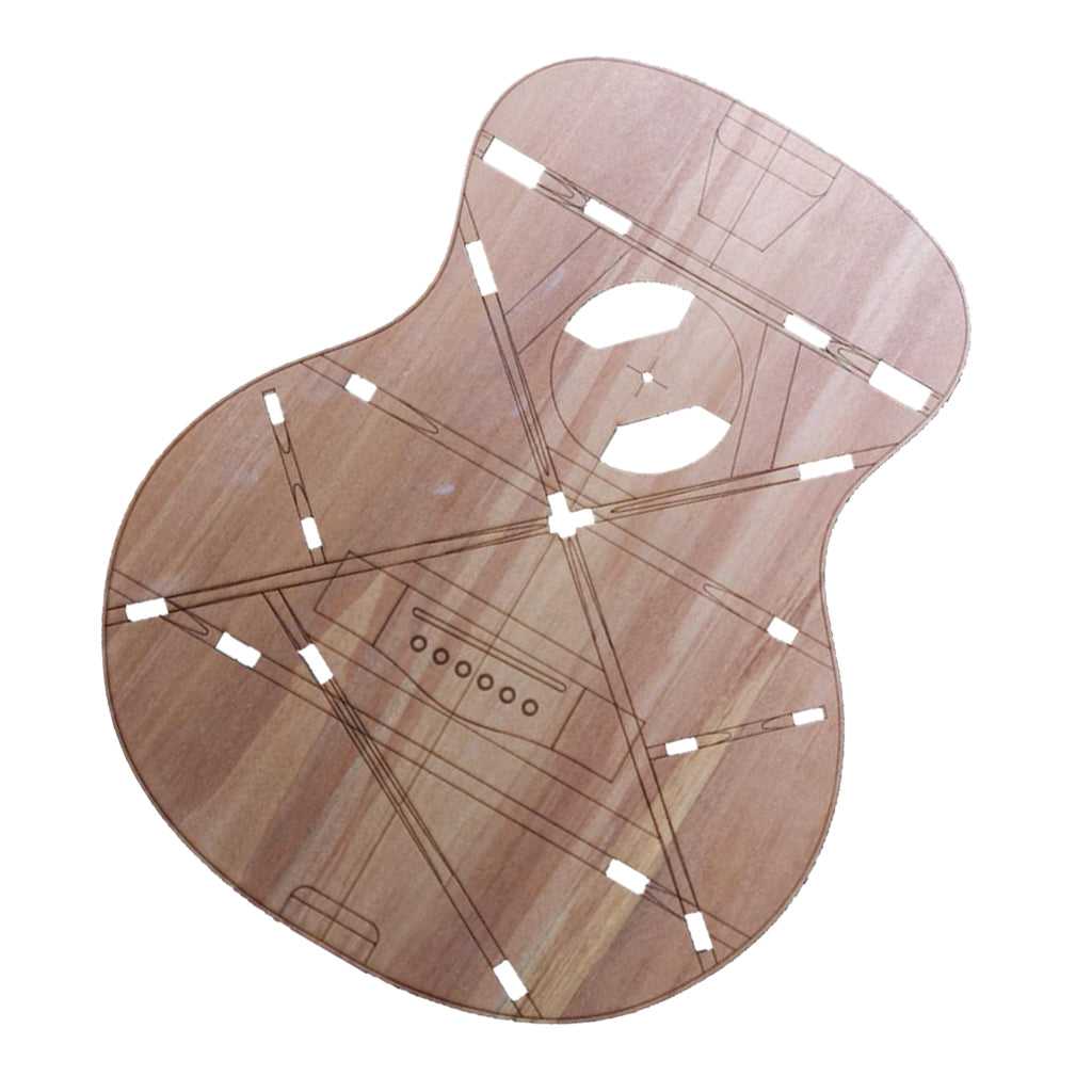 32inch Wooden Folk Guitar Body Template OM Guitar Making Mold Luthier Tool