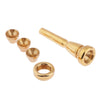 2C 3C 2B 3B Mouthpiece for Bb Trumpet Brass Gold Plated Multi-Purpose Nozzle