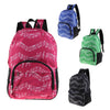 Waterproof Double Shoulder Strap Backpack School Student Bookbag Red