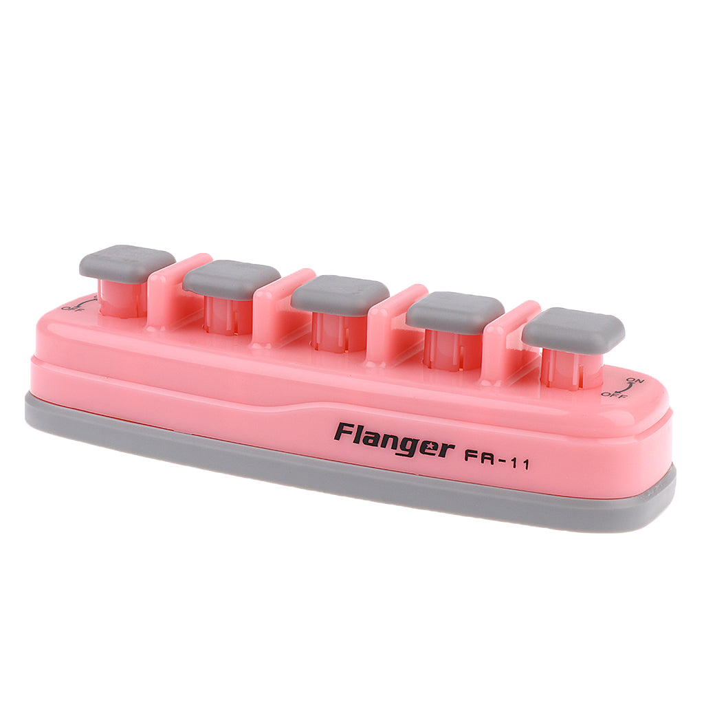 Flanger FA-11 Piano Hand Finger Exerciser Tension Training Trainer Pink