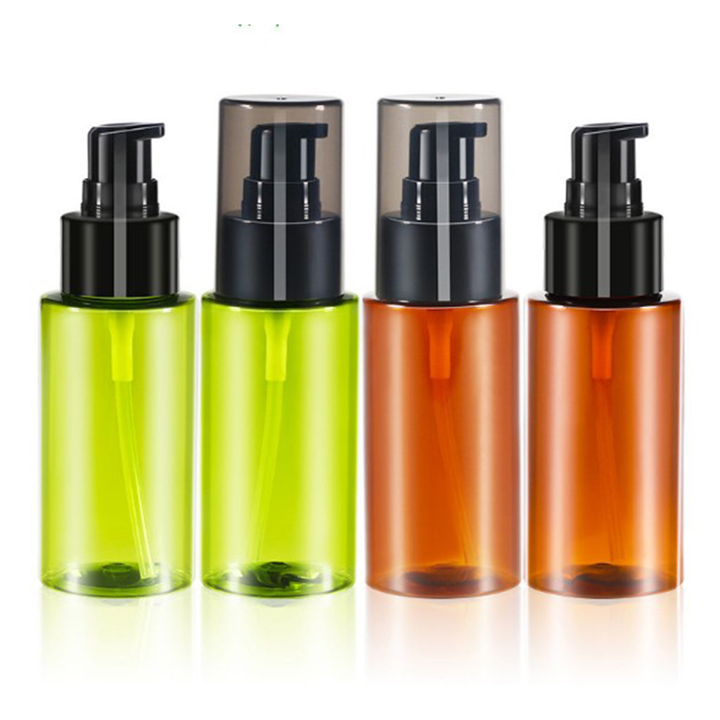 6Pcs 60ml Essential Oil Body Water Lotion Bottle Cosmetics Sub-Bottle Brown