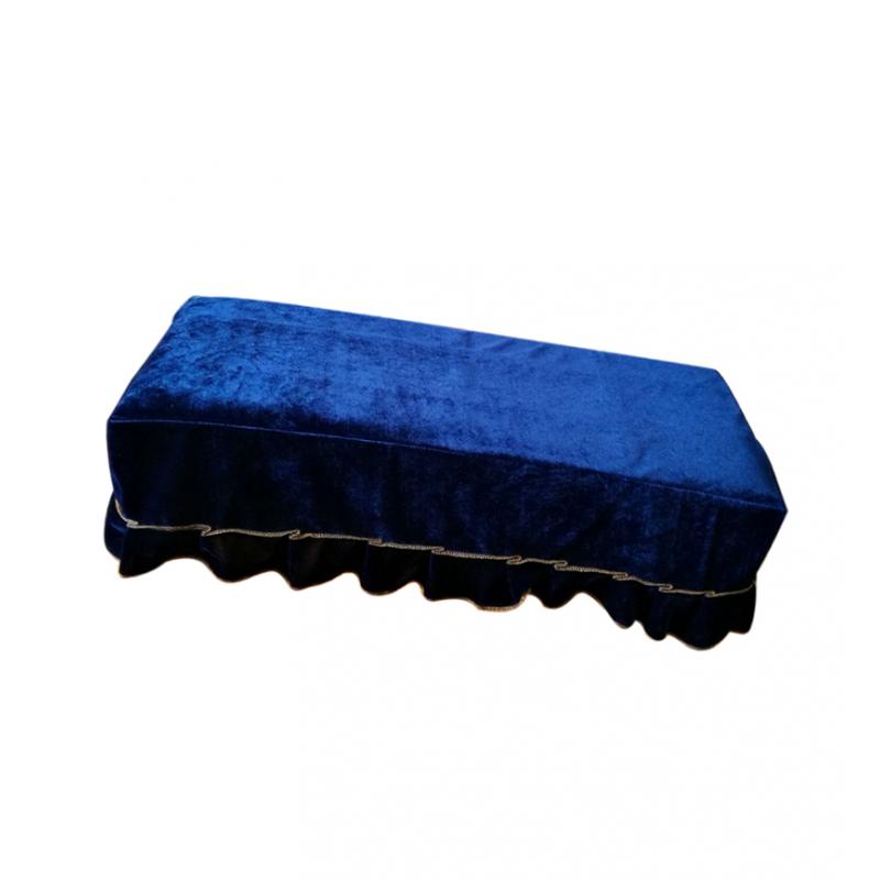 Universal Piano Stool Chair Bench Protective Cover Slipcover Blue 2-Seater