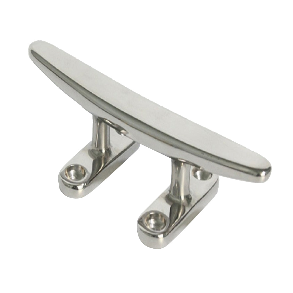 Marine 316 Stainless Steel Heavy Duty Hollow Base Boat Cleat 6" inch