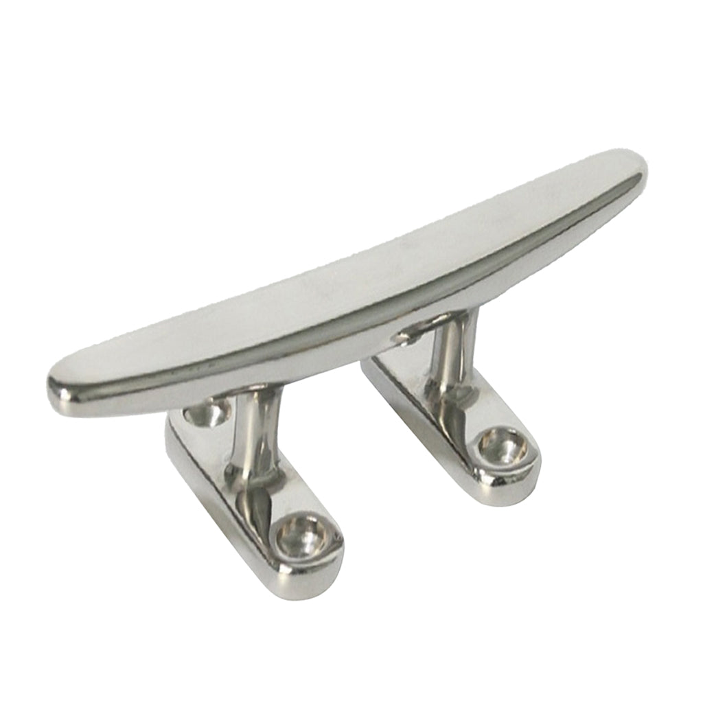 Marine 316 Stainless Steel Heavy Duty Hollow Base Boat Cleat 6" inch