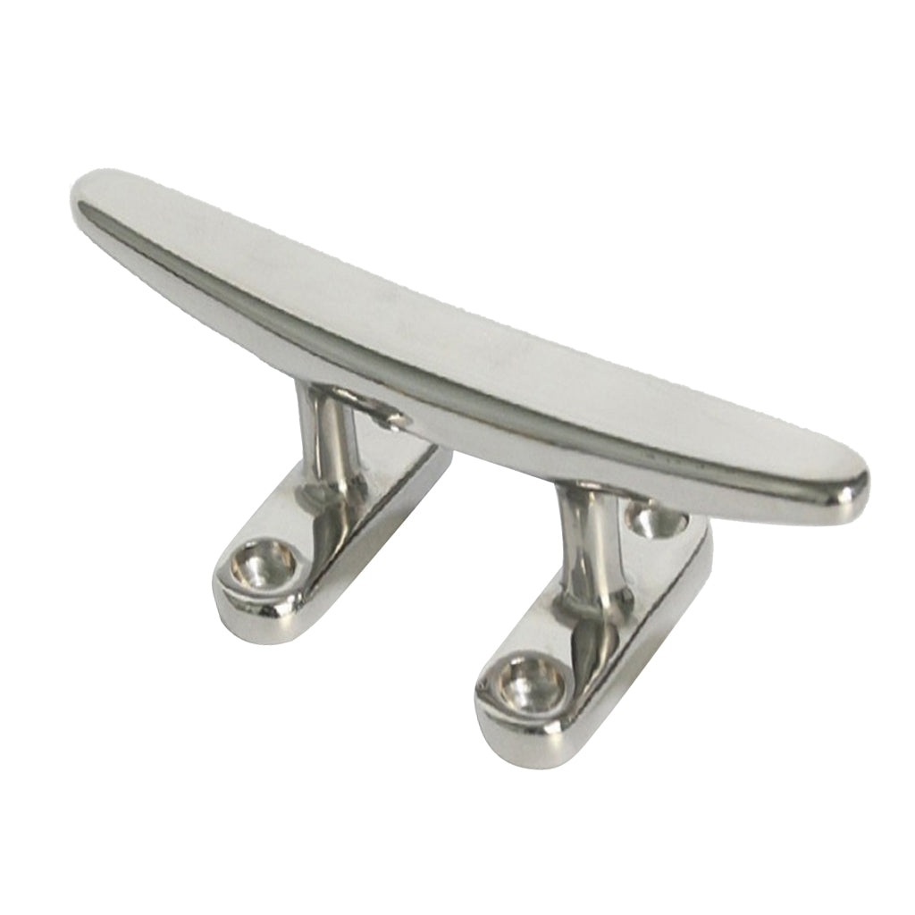 Marine 316 Stainless Steel Heavy Duty Hollow Base Boat Cleat 6" inch