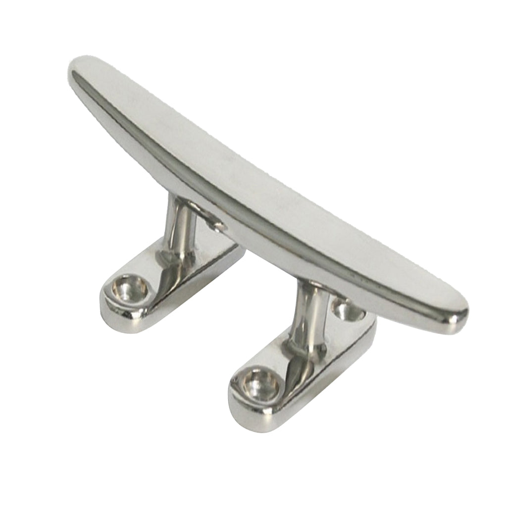 Marine 316 Stainless Steel Heavy Duty Hollow Base Boat Cleat 6" inch