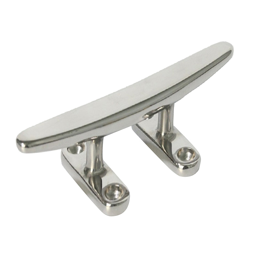 Marine 316 Stainless Steel Heavy Duty Hollow Base Boat Cleat 6" inch