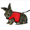 Small Pet Breathable Mesh Harness Leash for Hamsters Rabbits Rats Red L