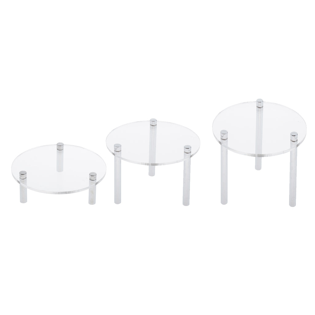 Clear Acrylic Toy Display Show Stand Shelf 2.5cm