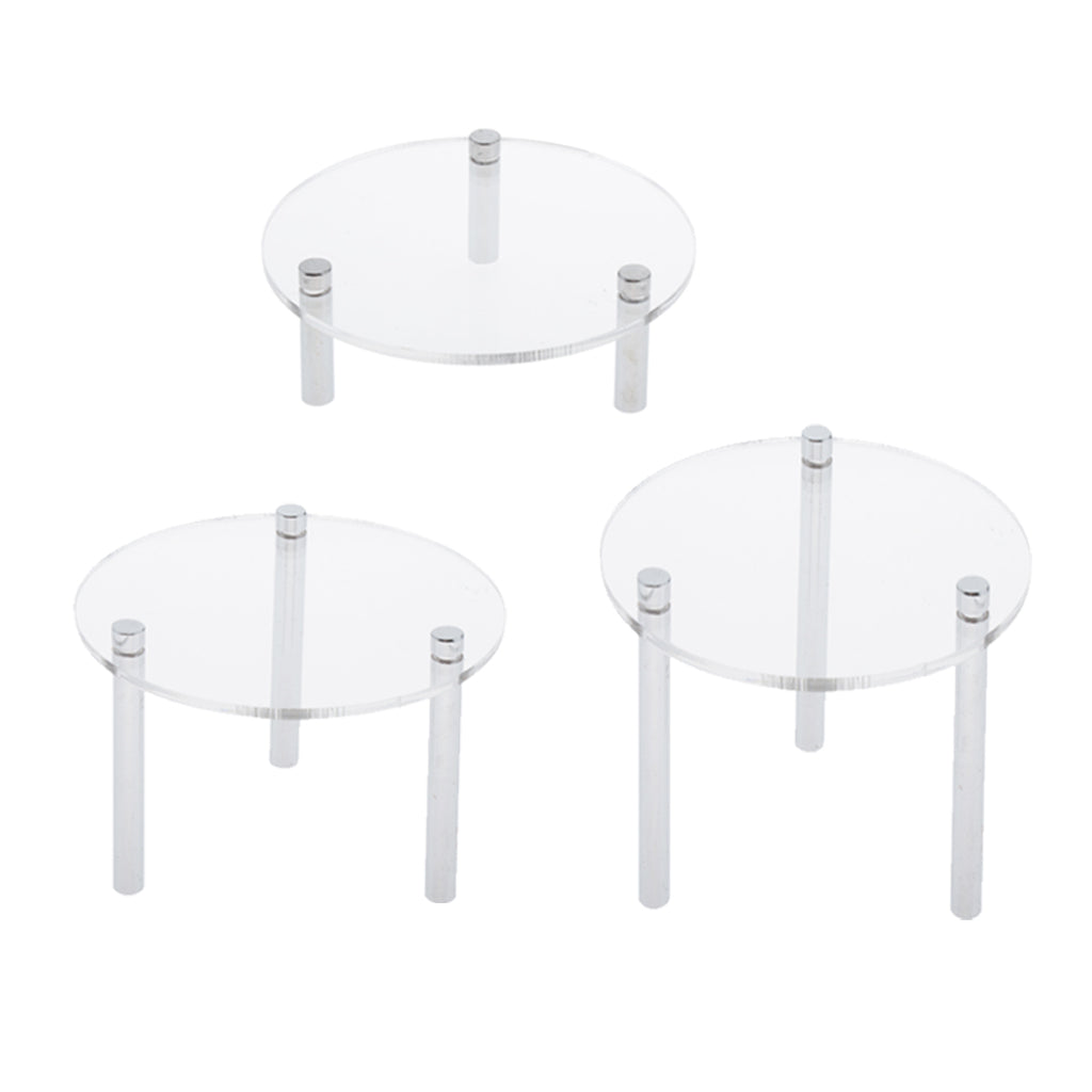 Clear Acrylic Toy Display Show Stand Shelf 2.5cm