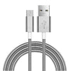 Metal Winding Micro USB Charging & Data Cable For Android Devices Silver