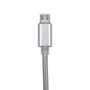 Metal Winding Micro USB Charging & Data Cable For Android Devices Silver