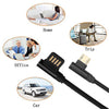 Micro USB Cable Charging Bent Charge Data Mobile Phone Cable gold