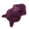 Non Slip Imitation Wool Fur Carpet Chair Cushion Bedroom Faux Mat Purple