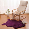 Non Slip Imitation Wool Fur Carpet Chair Cushion Bedroom Faux Mat Purple